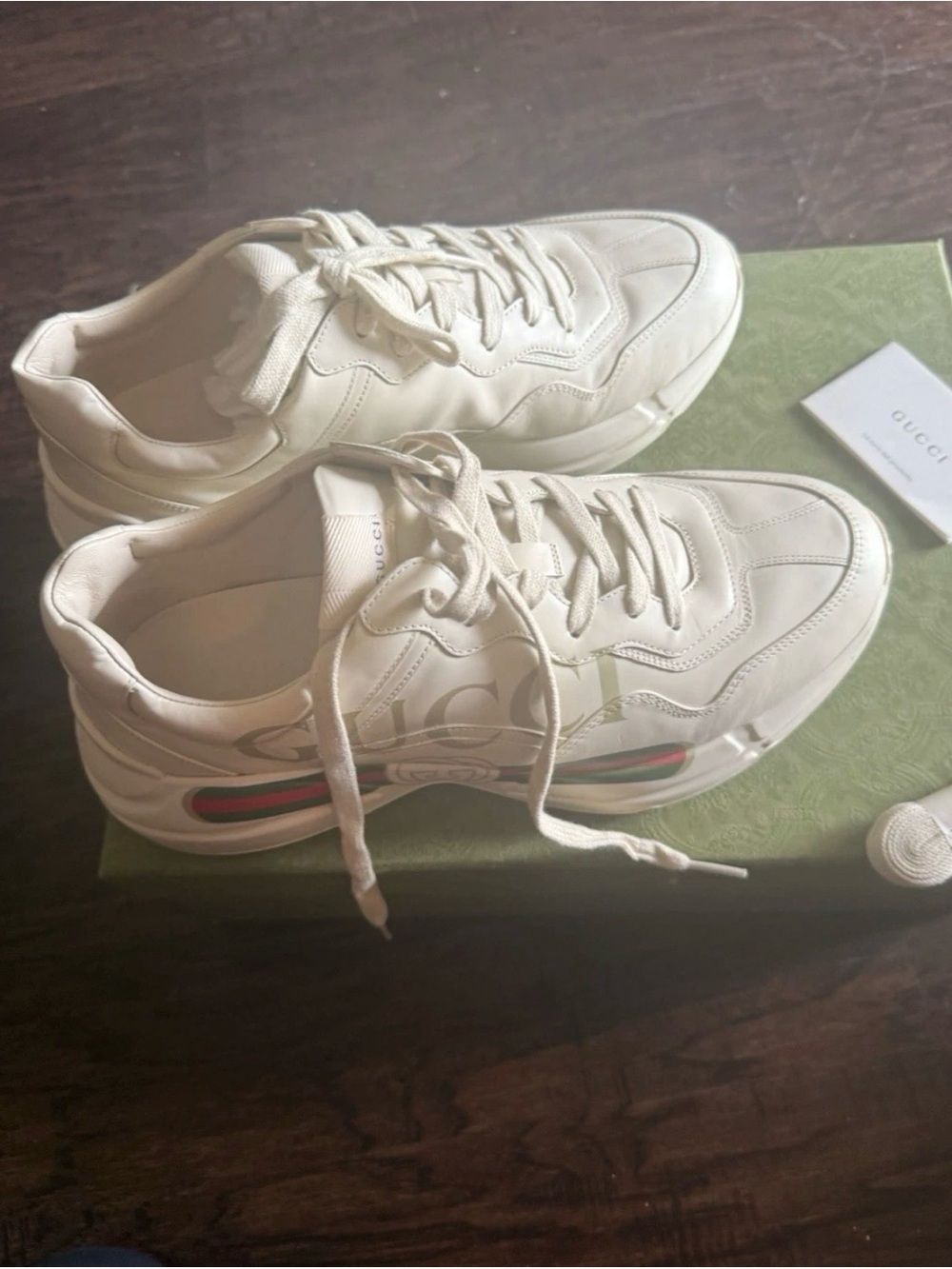 Gucci Ivoire Apollo Sneakers Box Label